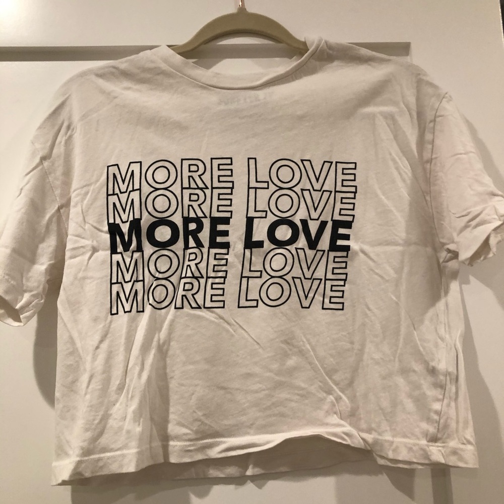 Forever 21 More Love Cropped Tee